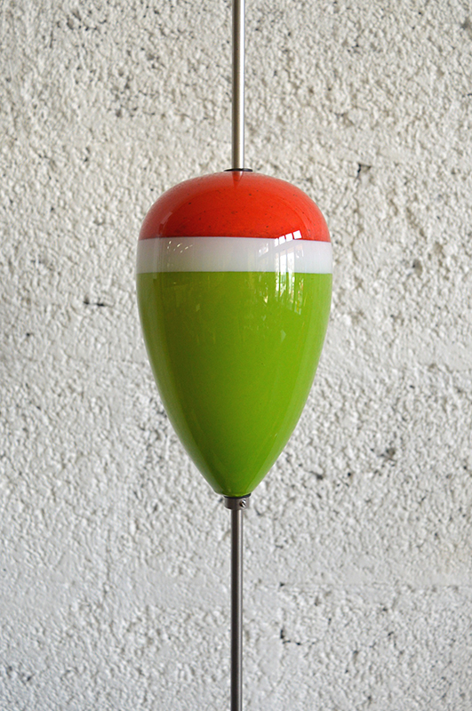 Flotteur en verre, création Celsius par Eric Lemarié souffleur de verre