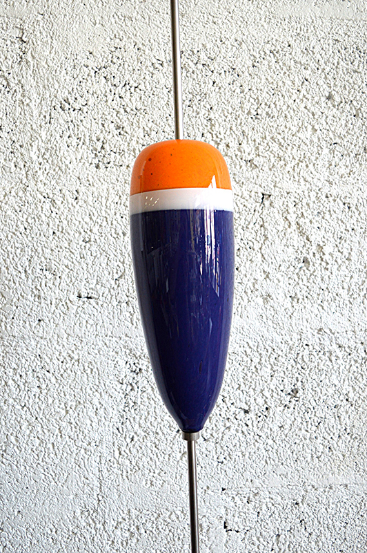 Flotteur en verre, création Celsius par Eric Lemarié souffleur de verre