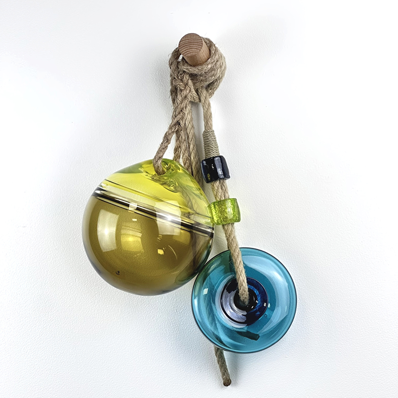 bouée ronde moyenne en verre soufflé Eric Lemarie